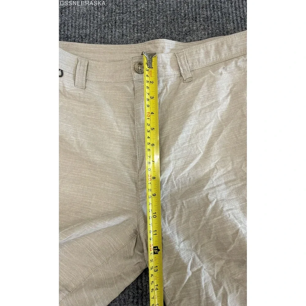Eddie Bauer Men's Tan Specialty Dyed‎ Cotton Slub Utility Shorts Sz 38